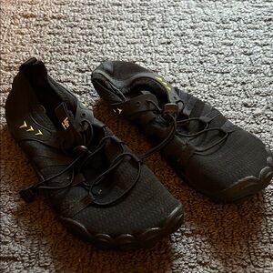 Earth Black Flats with Yellow Accents